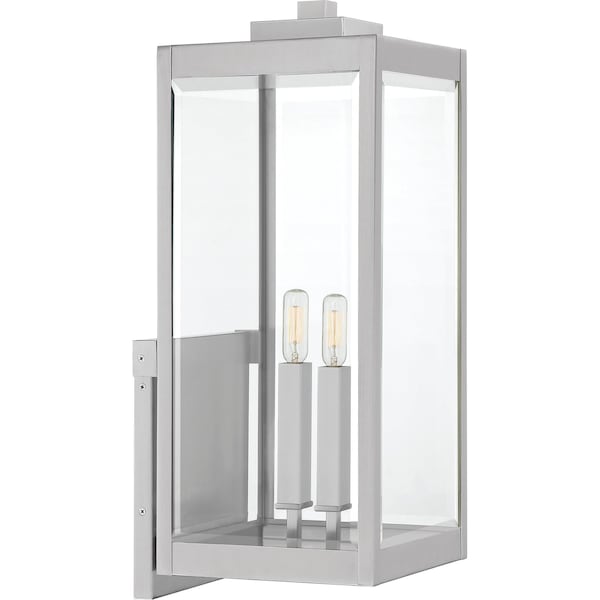 Quoizel Westover 2-Light Stainless Steel Outdoor Wall Lantern WVR8409SS - main